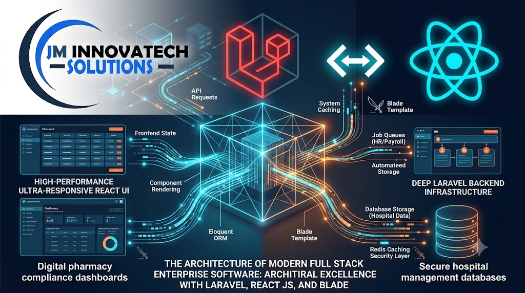 The Architecture of Modern Full Stack Enterprise Software Architectural Excellence with Laravel React JS and Blade